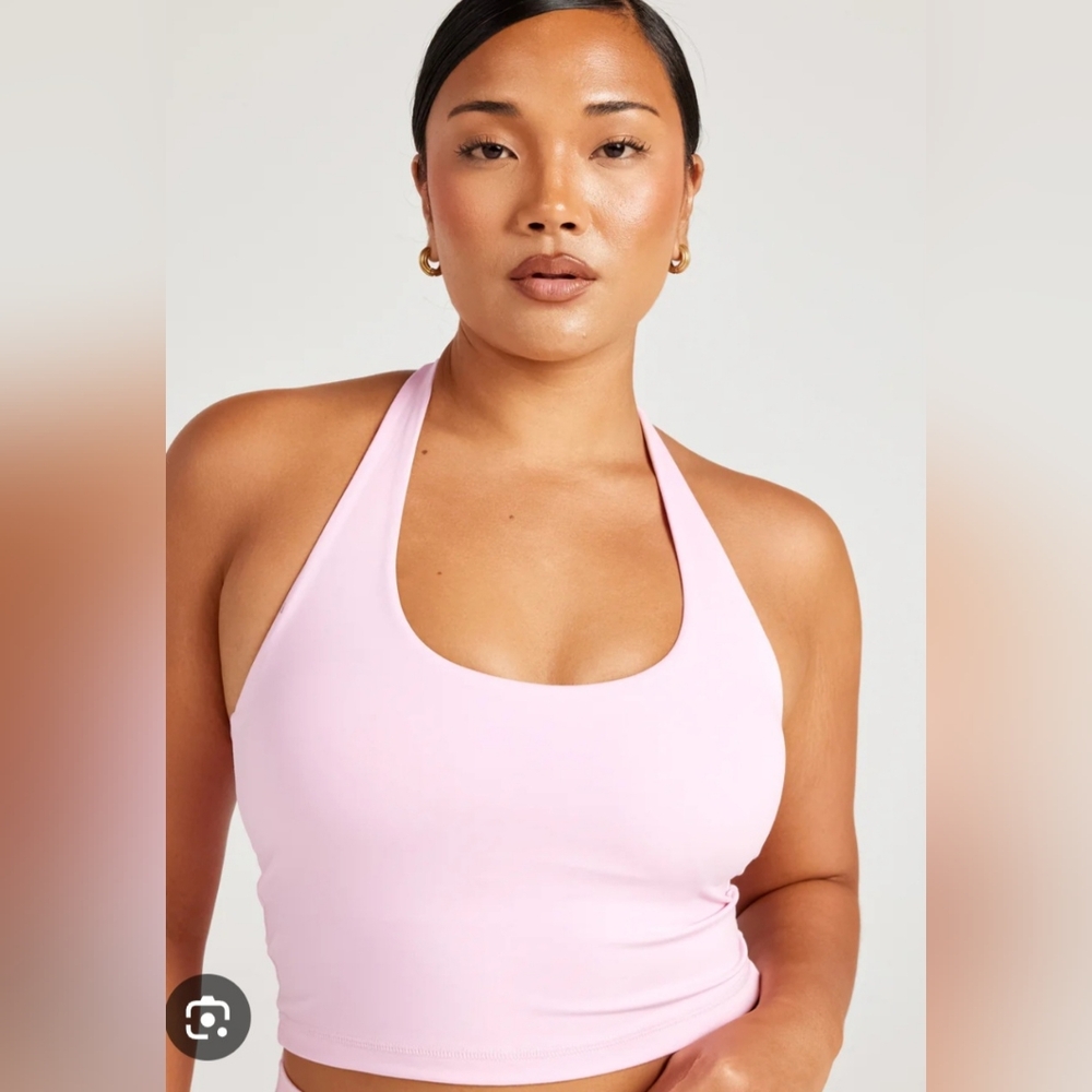 Elite Eleven Sporting Candy Pink Aura Halter Top size M NWT